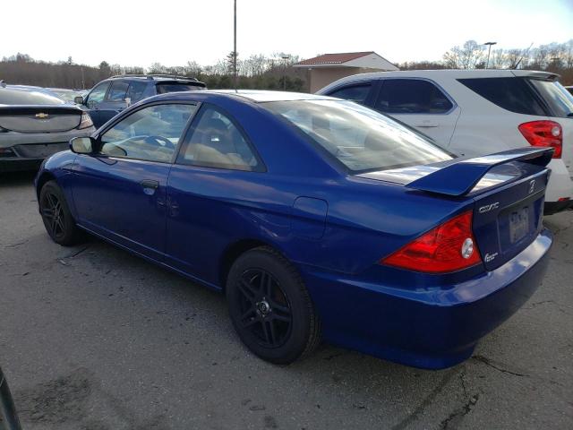 1HGEM22104L039754 - 2004 HONDA CIVIC DX VP BLUE photo 2