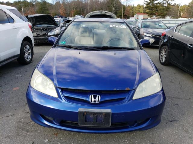 1HGEM22104L039754 - 2004 HONDA CIVIC DX VP BLUE photo 5