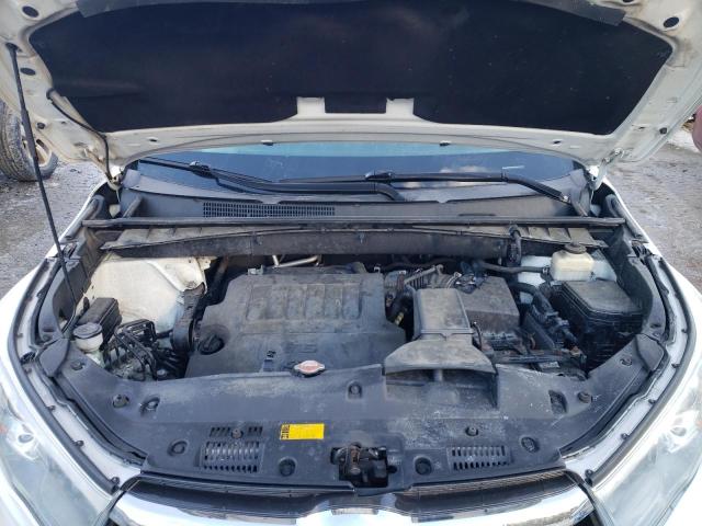 5TDJKRFH3GS247939 - 2016 TOYOTA HIGHLANDER XLE WHITE photo 12