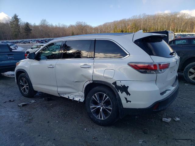 5TDJKRFH3GS247939 - 2016 TOYOTA HIGHLANDER XLE WHITE photo 2
