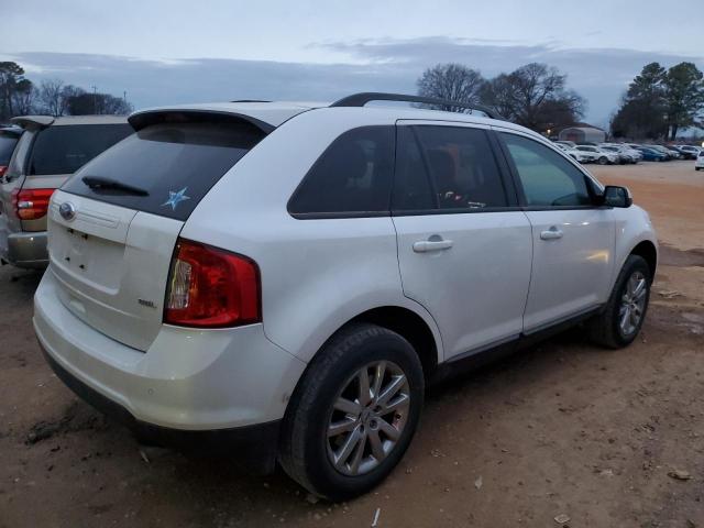 2FMDK3JC3DBB50254 - 2013 FORD EDGE SEL WHITE photo 3