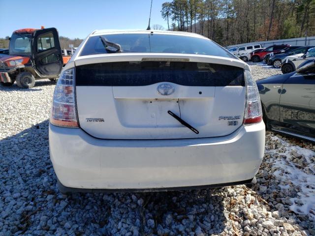 JTDKB20U853019032 - 2005 TOYOTA PRIUS WHITE photo 6