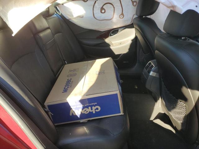 1G4GE5ED3BF234976 - 2011 BUICK LACROSSE CXS RED photo 10