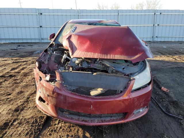 1G4GE5ED3BF234976 - 2011 BUICK LACROSSE CXS RED photo 5