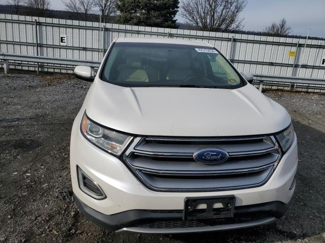 2FMPK4J81HBB66358 - 2017 FORD EDGE SEL WHITE photo 5