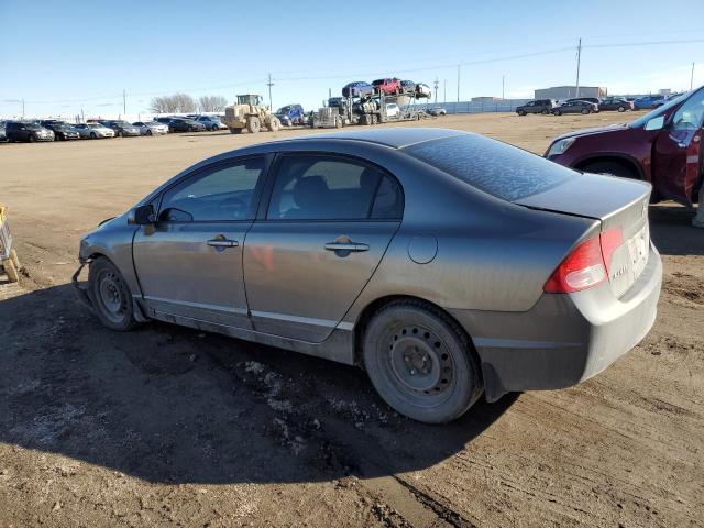 2HGFA16538H301483 - 2008 HONDA CIVIC LX GRAY photo 2