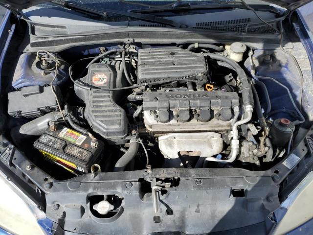 1HGES16305L026399 - 2005 HONDA CIVIC DX VP ლურჯი ფოტო 11