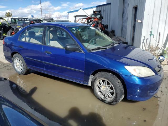 1HGES16305L026399 - 2005 HONDA CIVIC DX VP BLUE photo 4