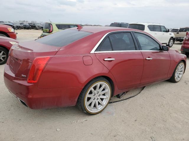 1G6AR5S37E0142354 - 2014 CADILLAC CTS LUXURY COLLECTION RED photo 3