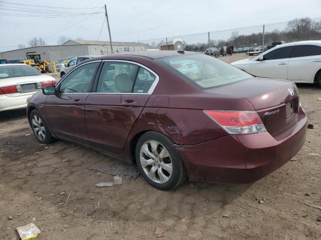 1HGCP2F83AA085706 - 2010 HONDA ACCORD EXL BURGUNDY photo 2