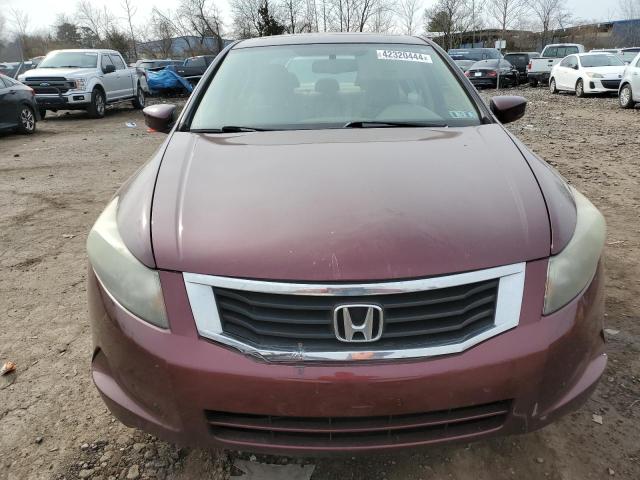 1HGCP2F83AA085706 - 2010 HONDA ACCORD EXL BURGUNDY photo 5