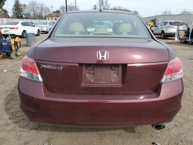 1HGCP2F83AA085706 - 2010 HONDA ACCORD EXL BURGUNDY photo 6