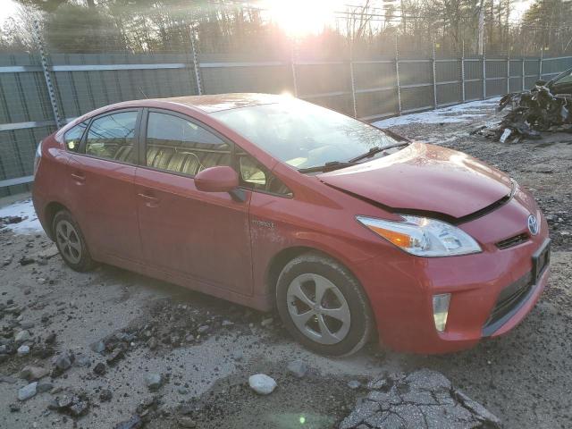 JTDKN3DUXD1688548 - 2013 TOYOTA PRIUS RED photo 4