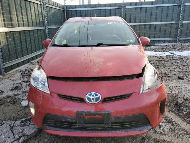 JTDKN3DUXD1688548 - 2013 TOYOTA PRIUS RED photo 5