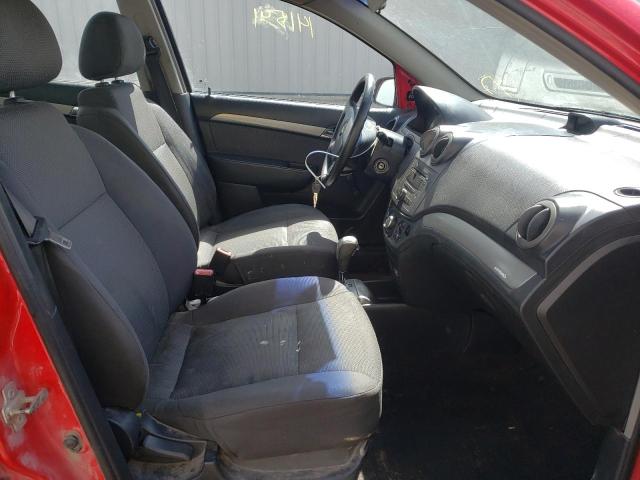 KL1TD56687B170929 - 2007 CHEVROLET AVEO BASE RED photo 5