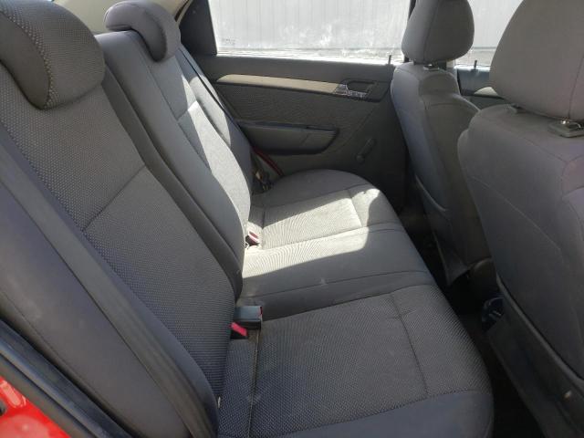 KL1TD56687B170929 - 2007 CHEVROLET AVEO BASE RED photo 6