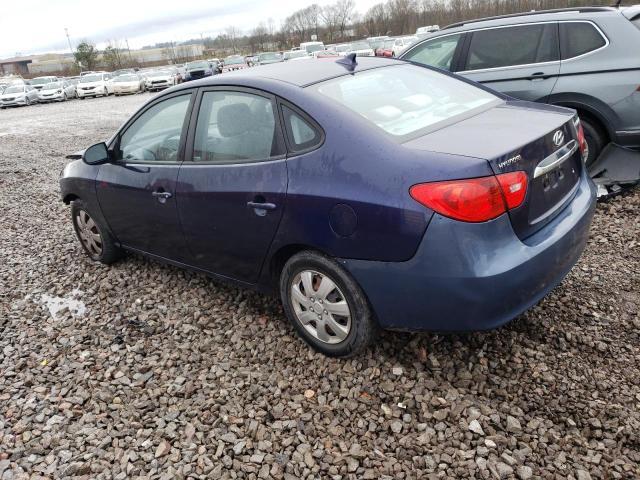 KMHDU4AD5AU978837 - 2010 HYUNDAI ELANTRA BLUE BLUE photo 2