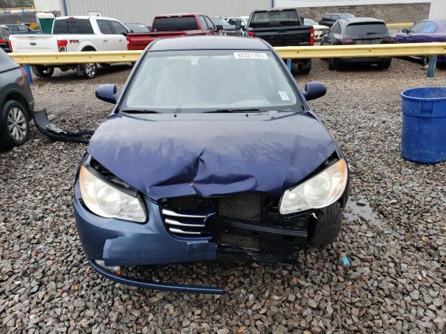 KMHDU4AD5AU978837 - 2010 HYUNDAI ELANTRA BLUE BLUE photo 5