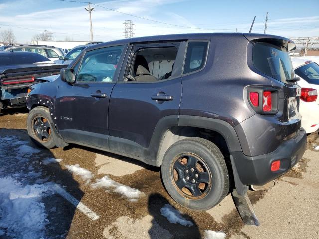 ZACCJAAB8HPF80183 - 2017 JEEP RENEGADE SPORT GRAY photo 2