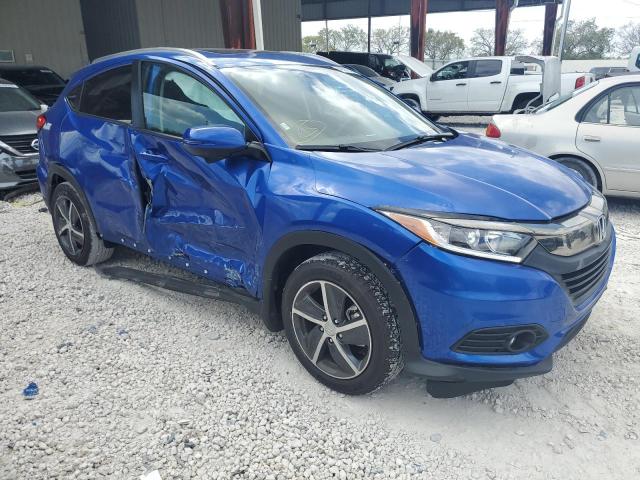 3CZRU5H54NM746118 - 2022 HONDA HR-V EX BLUE photo 4