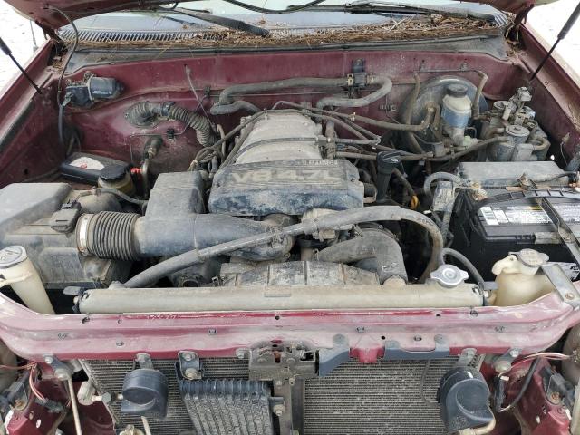 5TBBT44111S185161 - 2001 TOYOTA TUNDRA ACCESS CAB წითელი ფოტო 11