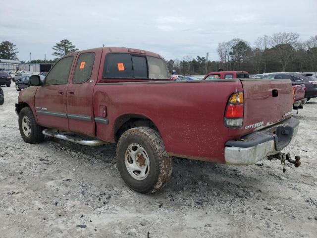 5TBBT44111S185161 - 2001 TOYOTA TUNDRA ACCESS CAB წითელი ფოტო 2