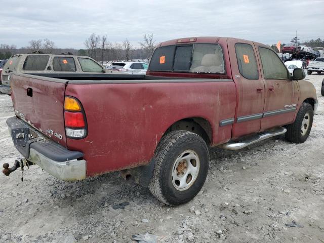 5TBBT44111S185161 - 2001 TOYOTA TUNDRA ACCESS CAB წითელი ფოტო 3