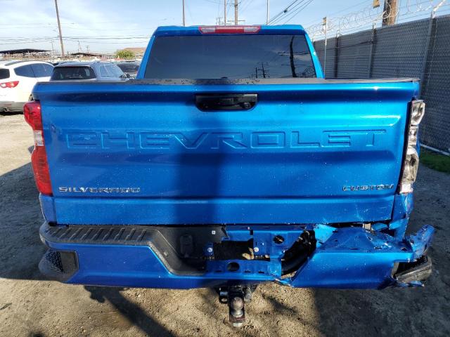 1GCPDBEK5NZ581880 - 2022 CHEVROLET SILVERADO K1500 CUSTOM BLUE photo 6