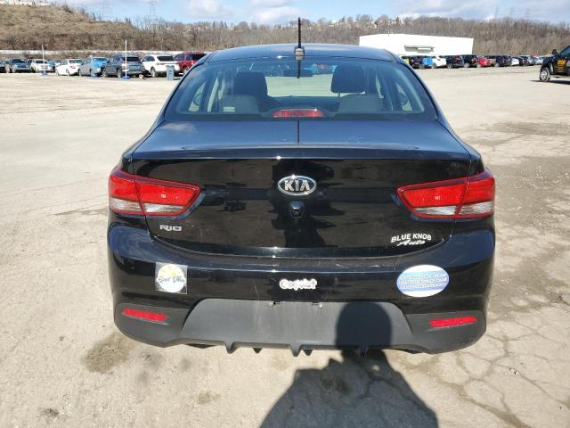 3KPA24AD6LE282910 - 2020 KIA RIO LX BLACK photo 6