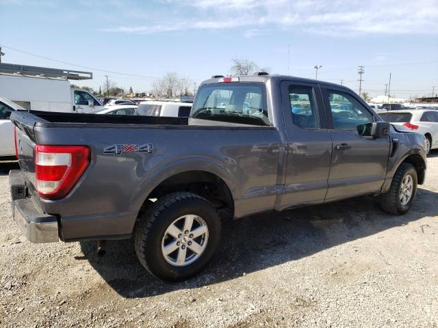 1FTEX1EB4MFC35828 - 2021 FORD F150 SUPER CAB GRAY photo 3