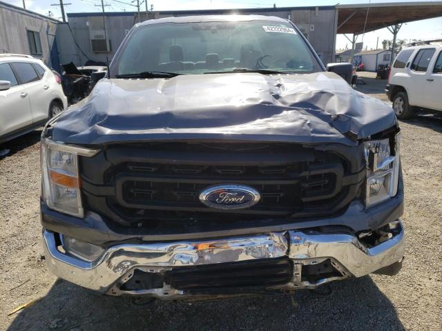 1FTEX1EB4MFC35828 - 2021 FORD F150 SUPER CAB GRAY photo 5