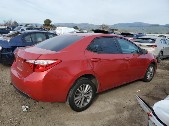 5YFBURHE1FP179486 - 2015 TOYOTA COROLLA L RED photo 3