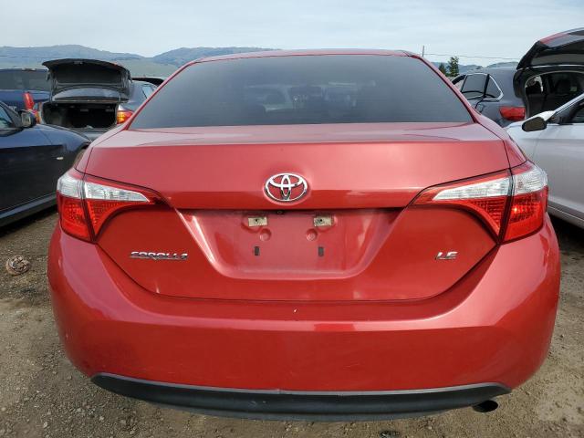 5YFBURHE1FP179486 - 2015 TOYOTA COROLLA L RED photo 6