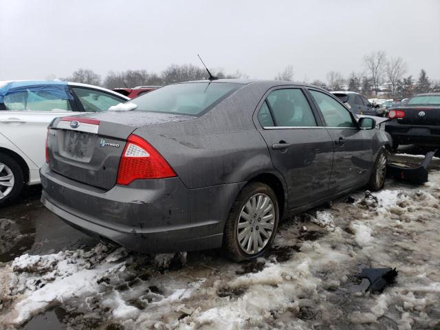 3FADP0L31BR205337 - 2011 FORD FUSION HYBRID GRAY photo 3