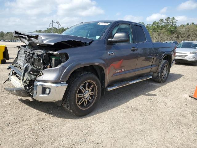 5TFUW5F14EX412644 - 2014 TOYOTA TUNDRA DOUBLE CAB SR/SR5 GRAY photo 1