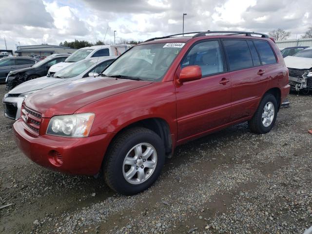 JTEHF21A220052796 - 2002 TOYOTA HIGHLANDER LIMITED RED photo 1