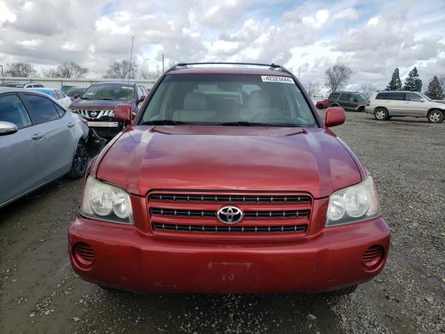 JTEHF21A220052796 - 2002 TOYOTA HIGHLANDER LIMITED RED photo 5