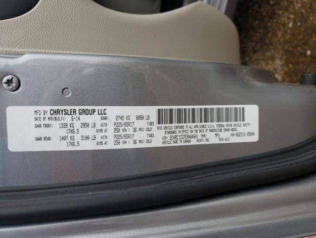 2C4RC1CG7ER464641 - 2014 CHRYSLER TOWN & COU TOURING L GRAY photo 13