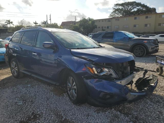 5N1DR2MN9KC636230 - 2019 NISSAN PATHFINDER S BLUE photo 4