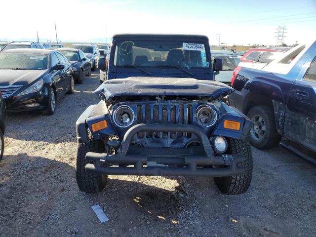 1J4FA69S34P706109 - 2004 JEEP WRANGLER / RUBICON BLUE photo 5