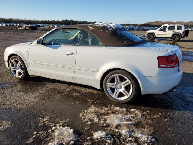 WAUDF48H18K014875 - 2008 AUDI A4 2.0T CABRIOLET QUATTRO WHITE photo 2