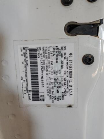 4F4CR12A9TTM35530 - 1996 MAZDA B2300 WHITE photo 12