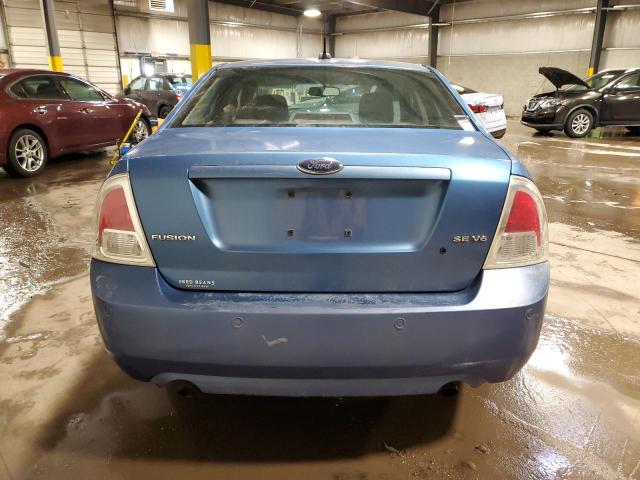 3FAHP07189R203878 - 2009 FORD FUSION SE BLUE photo 6