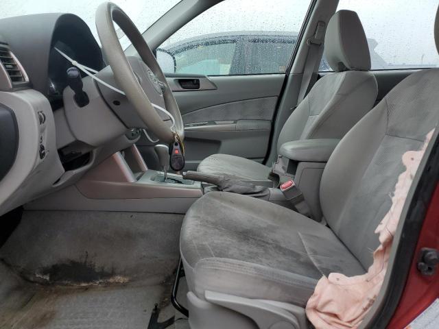 JF2SH6BC5AH768069 - 2010 SUBARU FORESTER XS Бордовий фото 7
