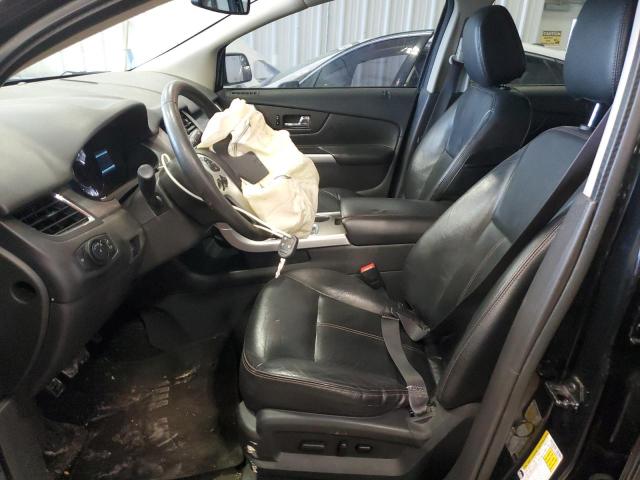 2FMDK4JC7EBB85340 - 2014 FORD EDGE SEL BLACK photo 7