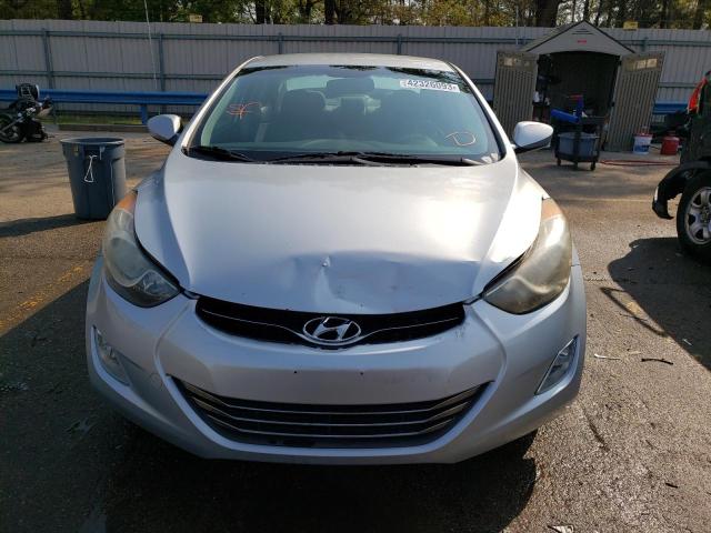 5NPDH4AE8DH182468 - 2013 HYUNDAI ELANTRA GLS SILVER photo 5