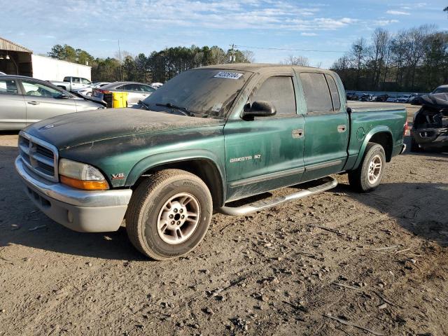 1B7GL2AN5YS667464 - 2000 DODGE DAKOTA QUAD GREEN photo 1