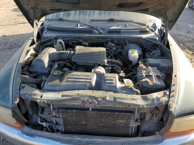 1B7GL2AN5YS667464 - 2000 DODGE DAKOTA QUAD GREEN photo 11