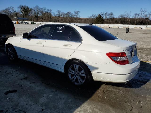 WDDGF54X98R016034 - 2008 MERCEDES-BENZ C 300 WHITE photo 2