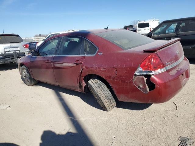 2G1WT57K691216421 - 2009 CHEVROLET IMPALA 1LT MAROON photo 2